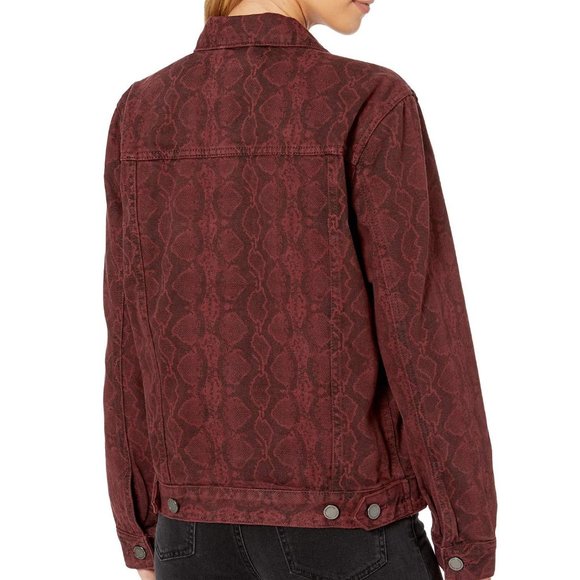 Blank NYC Rattled Up Snake Denim Jacket XS - Picture 2 of 12